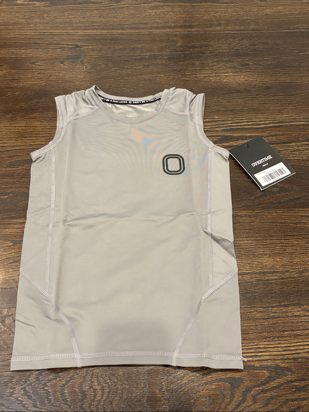NWT Overtime Boys Gray Performance Tank Top Size Small